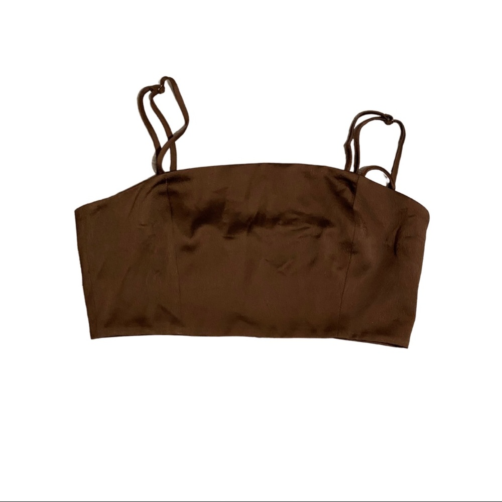 Zara Black Crop Bra Top